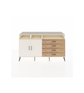 Kronos Konsol 5 Raflı 4 Çekmeceli 2 Kapaklı 176x59x99 Aytaşı-Aytaşı/Çam