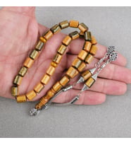 Galalit Sedefli Alpaka Püskül Kapsül Kesim 8x11mm Tesbih