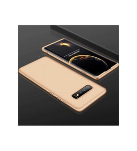 Samsung Galaxy S10 Plus Uyumlu Kılıf Zore Ays Kapak (Gold)