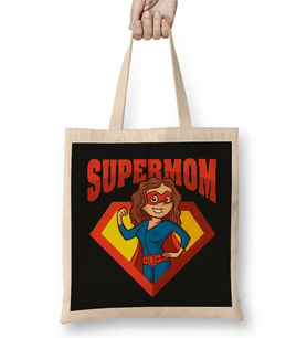 En Çok Satılan Supermom Süperanne 01 Bez Çanta Uzun Saplı