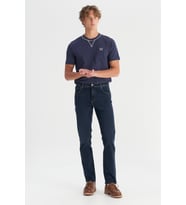 Wrangler Texas Slim Jean Pantolon Lacivert Erkek Kot Pantolon W12S001397