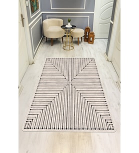 Modern Dijital Baskı Kaymaz Taban Halı H1139