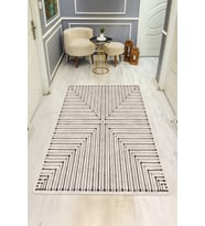 Modern Dijital Baskı Kaymaz Taban Halı H1139