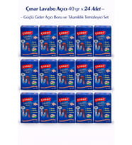 Çınar Lavabo Açıcı 40 Gr X 24 Adet – Profesyonel Güçlü Gider Açıcı Tıkanıklık Temizleyici Set