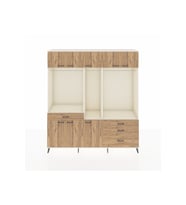 Hyperion Gardrop 8 Raflı 4 Çekmeceli 3 Askılı 220x44x243 Aytaşı-Çam/Çam