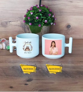 Baykuş Kupa Bardak T Fotoğraflı