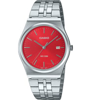 Casio MTP-B145D-4A2VDF Quartz Çelik Gri Kırmızı Kadran 35 mm Erkek Kol Saati