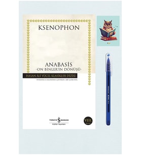 Anabasis - On Binler'in Dönüşü - Hasan Ali Yücel Klasikleri - 9786053325505 Büro Mavi Tükenmez Kalem (Krem)