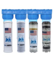 Amerikan Malı Daire Ve Bina Girişi 4 Aşamalı Su Yumuşatma Cihazı (Kapaklı Spun-Blok-Reçine-Silifoz)