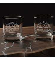 Babaya Hediye Kişiye Özel İsim Yazılı 2’li Speyside Classic Whiskey Glass