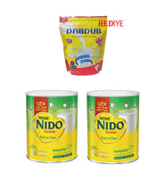 NESTLE NIDO SÜT TOZU 400 GR X 2 ADET+DABDUB tam yağlı süt Tozu 250 gr HEDİYE