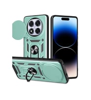 Redmi Note 14 Pro Plus Kılıf Pars Lens Yüzüklü Silikon - Yeşil