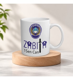 Kişiye Özel İsimli Zabıta Meslek Kupa Bardak