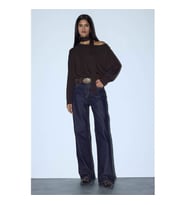 Defacto Straight Wide Fit Mavi Kadın Jean Pantolon D5123AX/NM82