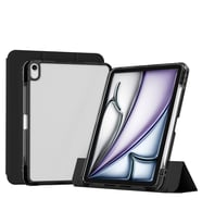 Apple iPad Air 11 2025 M3 Uyumlu Kılıf Magnetik Ayrılabilen Airbagli Zore Sliding Tablet Kılıfı (Siyah)