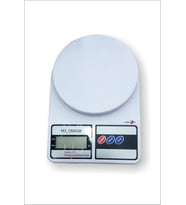 Mutfak Yemek Aktar Kasap Manav Şarküteri Aşçı İçn Hassas Lcd Dijital Elektronik Terazi Baskül Kantar (Krem)