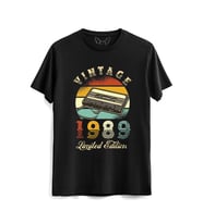 Vintage 1989 Limeted Edition Siyah Tshirt