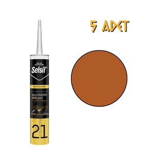 Selsil Silikonize Mastik BRONZ 500 gr. - 5 Adet