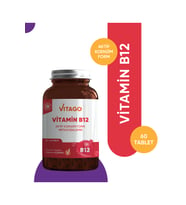 Vitago Premium Vitamin B12 İçeren Tablet Takviye Edici Gıda 60'lı