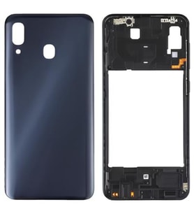 Samsung Galaxy A30 - SM-A305F FULL Kasa Arka Kapak Takım SİYAH