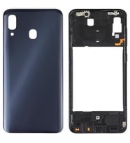 Samsung Galaxy A30 - SM-A305F FULL Kasa Arka Kapak Takım SİYAH