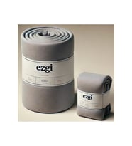 Tek Kişilik 120 x200 Gri Ranforce Dokuma Lastikli Çarşaf ve Yastık Kılıfı