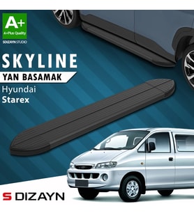 S-Dizayn Hyundai H-1 Starex Skyline Siyah Yan Basamak 193 Cm 1998-2007 A+ Kalite