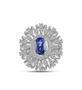 3.30 Karat Safir Pırlanta Yüzük