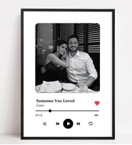 Kişiye Özel Spotify Temalı Tablo  Spotify Görselli Baskı  Spotify Fotoğraf Kolajı  Sevgililer Günü Hediyesi  Siyah Çerçeveli Tablo
