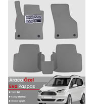FORD COURIER (2013-2023) Uyumlu EVA Paspas Tam Set–Araca Özel,Su Geçirmez,Kolay Montaj