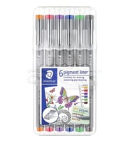 Staedtler 6 Pigment Liner Karışık Renk 0.5mm 6lı Set