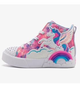 Skechers Twinkle Magic Kids Sneaker Lastik Bağcıklı Işıklı Çocuk Ayakkabısı Mor