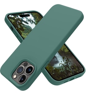 Digimanya Iphone 14 Pro Silikon Yumuşak Lansman Kılıf (Yeşil)