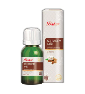 Balen Acı Badem Yağı Soğuk Pres 20 ml