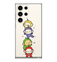 Samsung Galaxy S23 ULTRA Uyumlu Teletubbies Tasarımlı Şeffaf Telefon Kılıfı