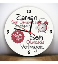 Sen Olmayınca Zaman Geçmiyor Duvar Saati