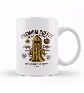 Enjoy Premium Coffee Espresso Machine Kupa Bardak Porselen