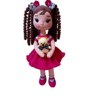 Oyuncaklı Çiçek Bebek Amigurumi Organik Oyuncak