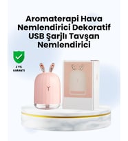 Northcity Beyaz Tavşan Kulaklı Ultrasonik Nemlendirici ve Aromaterapi Difüzörü - 200ml Sessiz ve Şık