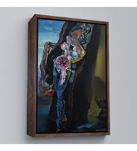 Çerçeveli Salvador Dali - Gradiva Tablo (Siyah)