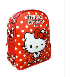 Wiggle Hello Kitty Anaokulu Çantası, Kırmızı, 24x11x30 cm
