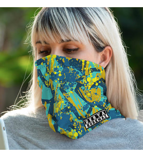 İsme Özel Ebruli Tasarım Boyunluk Bandana