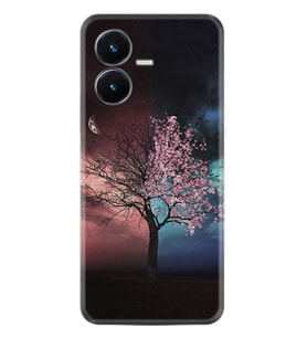 Vivo Y22S Kılıf Resimli Desenli Silikon Platinium Series Heaven Tree 1859