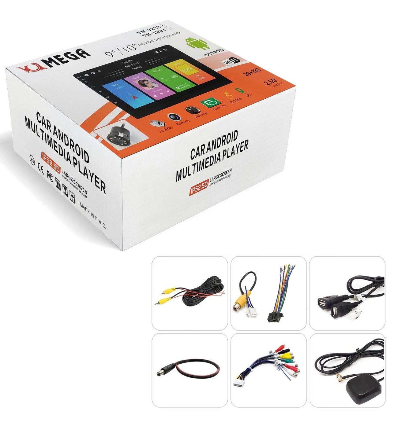 Tablet Multimedya Androıd 9 2+32gb Carplay Mırrorlınk Mega Vm-9232
