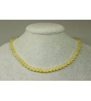 Sitrin Taşı Açık Renk Kolye 6mm (Klipsli)