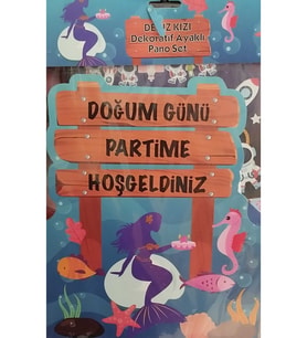 ÇITIPITISTORE DENİZ KIZI AYAKLI DEKORATİF AYAKLI SET