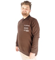 Mode XL Erkek Sweat Polo Selanik The Lightgouse 20443 Kahverengi