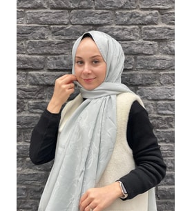 GRİ Harem Scarf Maria Şal