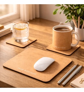 Kişiye Özel Hediye Seti  Kupa Bardak + Mouse Pad + Bardak Altlığı (3’lü Set)