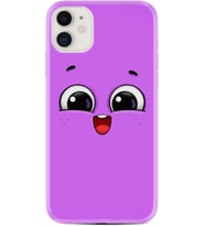 Apple iPhone 11 12 13 Mini Kılıf Desemli Silikon Purple Sweety 1717